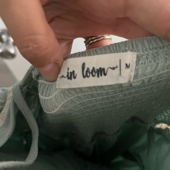 MINT GREEN MATERNITY DRESS - Picture 3 of 3